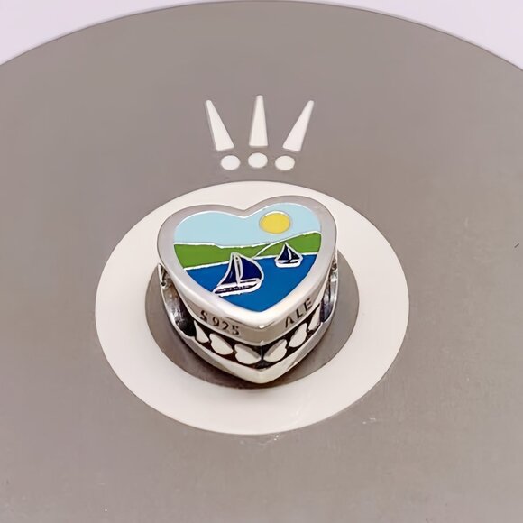 Pandora Jewelry - Pandora Michigan Heart Charm S925 Sterling silver